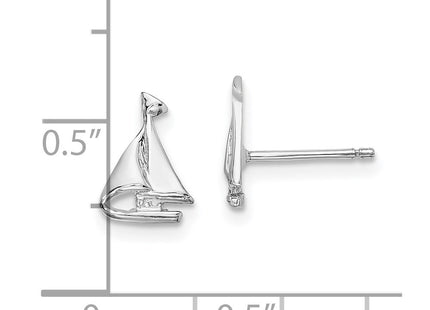 14k White Gold Earrings Style E905W - Classique Jewelry Inc.