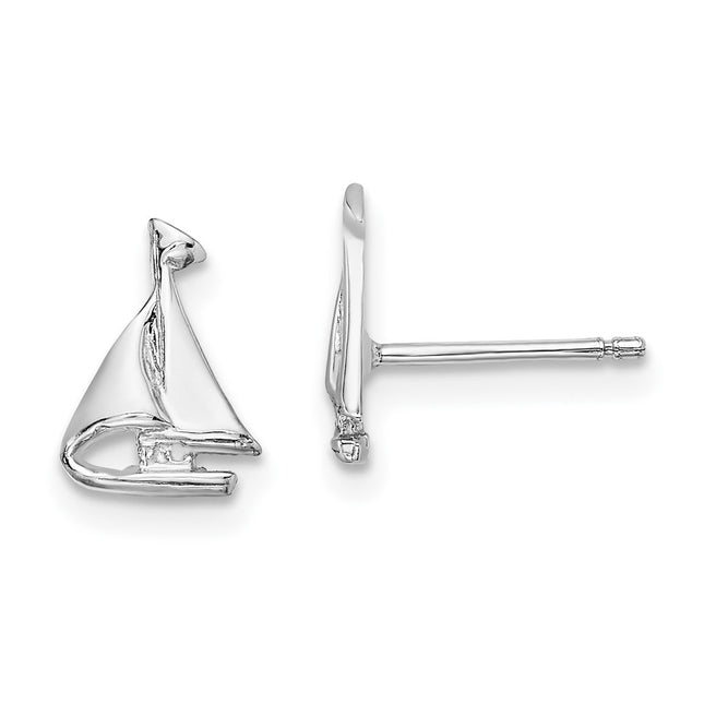 14k White Gold Earrings Style E905W - Classique Jewelry Inc.