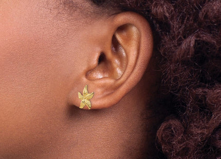 14k Starfish Earrings (Style E908)