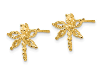 14k Yellow Gold Earrings Style E910 - Classique Jewelry Inc.