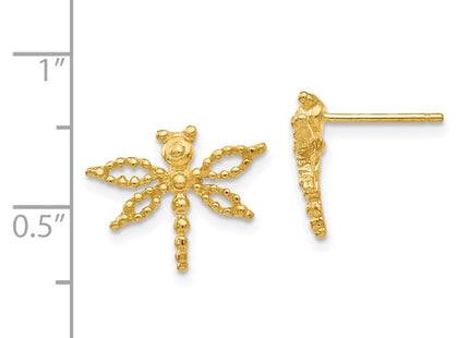14k Yellow Gold Earrings Style E910 - Classique Jewelry Inc.