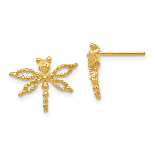 14k Yellow Gold Earrings Style E910 - Classique Jewelry Inc.