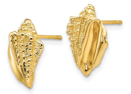 14K gold earrings, alternate view