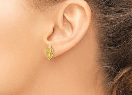 14K gold earrings, another view