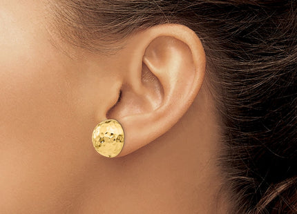 14K gold earrings, another view