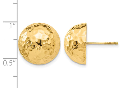 14K gold earrings, further view