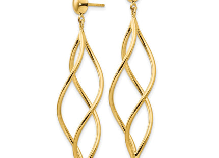 14k Yellow Gold Earrings Style E965 - Classique Jewelry Inc.