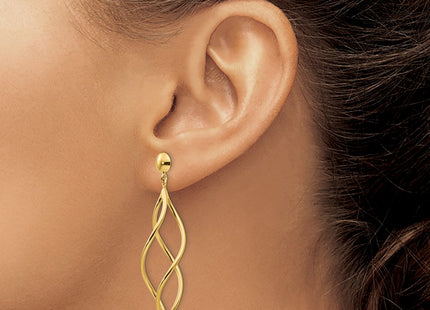 14k Yellow Gold Earrings Style E965 - Classique Jewelry Inc.