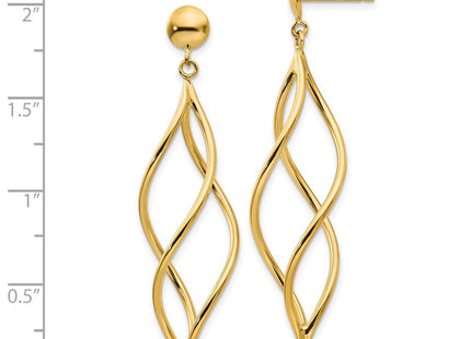 14k Yellow Gold Earrings Style E965 - Classique Jewelry Inc.