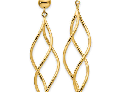 14k Yellow Gold Earrings Style E965 - Classique Jewelry Inc.