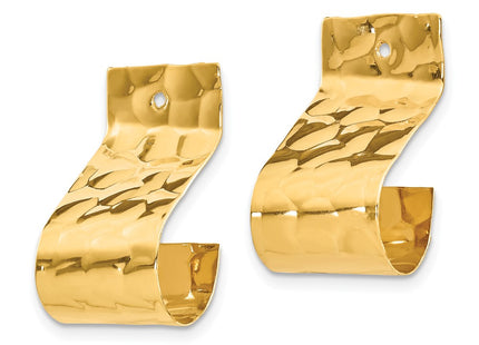 14k Yellow Gold Earrings Style E987 - Classique Jewelry Inc.