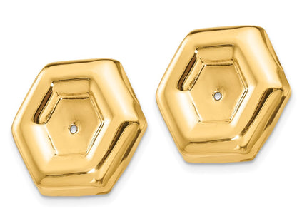 14K gold earrings, alternate view