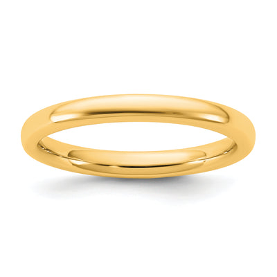 14K Yellow Gold European Comfort Fit Band