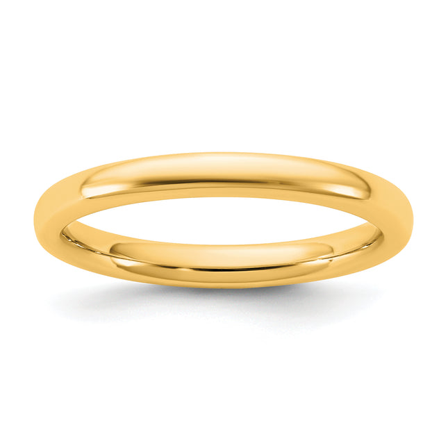 14k Yellow Gold European Comfort Fit Band