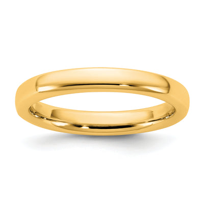 14K Yellow Gold European Comfort Fit Band