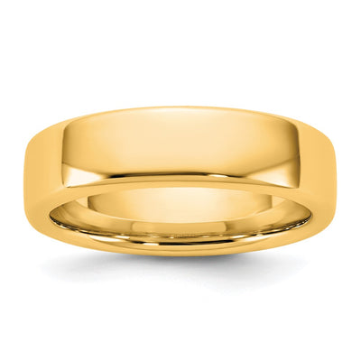 14K Yellow Gold European Comfort Fit Band