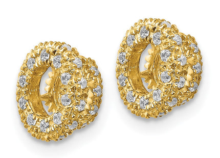 14k Yellow Gold Earrings Style EJM5295 - Classique Jewelry Inc.