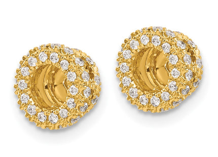 14k Yellow Gold Earrings Style EJM5295 - Classique Jewelry Inc.