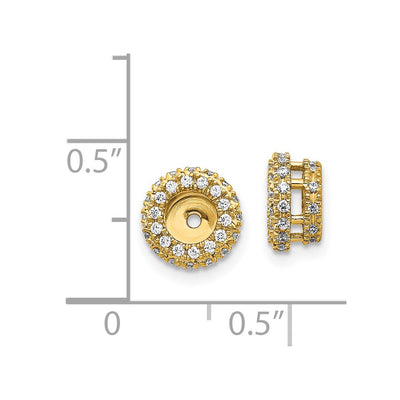 14K 3/ Diamond Earring Jackets