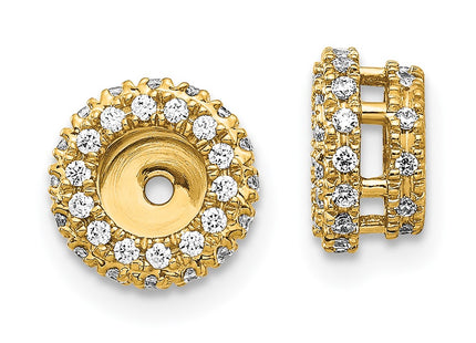 14k Yellow Gold Earrings Style EJM5295 - Classique Jewelry Inc.