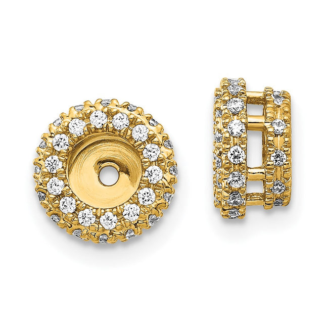 14k Yellow Gold Earrings Style EJM5295 - Classique Jewelry Inc.