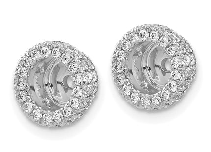 14k White Gold Earrings Style EJM5295 - Classique Jewelry Inc.