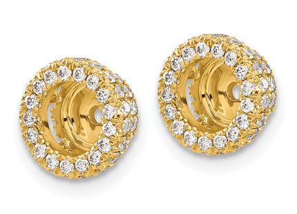 14k Yellow Gold Earrings Style EJM5295 - Classique Jewelry Inc.
