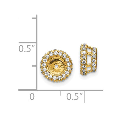 14K 5/8 carat Diamond Earring Jackets