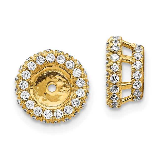 14k Yellow Gold Earrings Style EJM5295 - Classique Jewelry Inc.