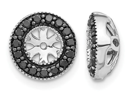 14K white gold diamond earrings
