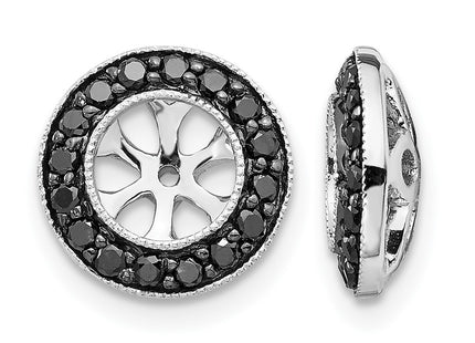 14K white gold diamond earrings