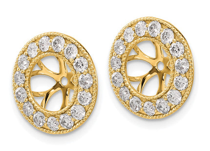 14k Yellow Gold Earrings Style EJM5300 - Classique Jewelry Inc.