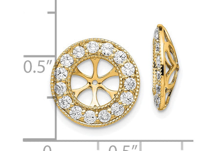14k Yellow Gold Earrings Style EJM5300 - Classique Jewelry Inc.