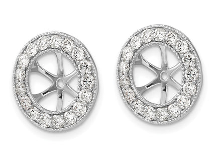 14k White Gold Earrings Style EJM5300 - Classique Jewelry Inc.