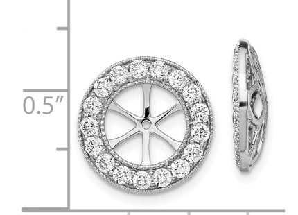 14k White Gold Earrings Style EJM5300 - Classique Jewelry Inc.