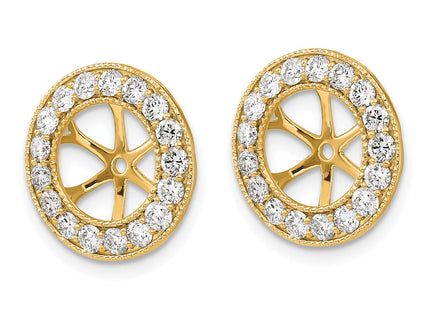 14k Yellow Gold Earrings Style EJM5300 - Classique Jewelry Inc.