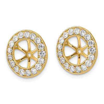 14K 1-1/ Diamond Earring Jackets