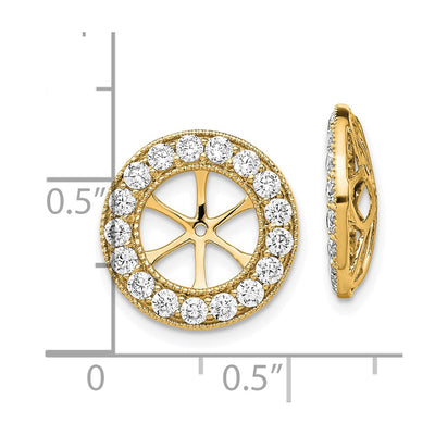 14K 1-1/ Diamond Earring Jackets