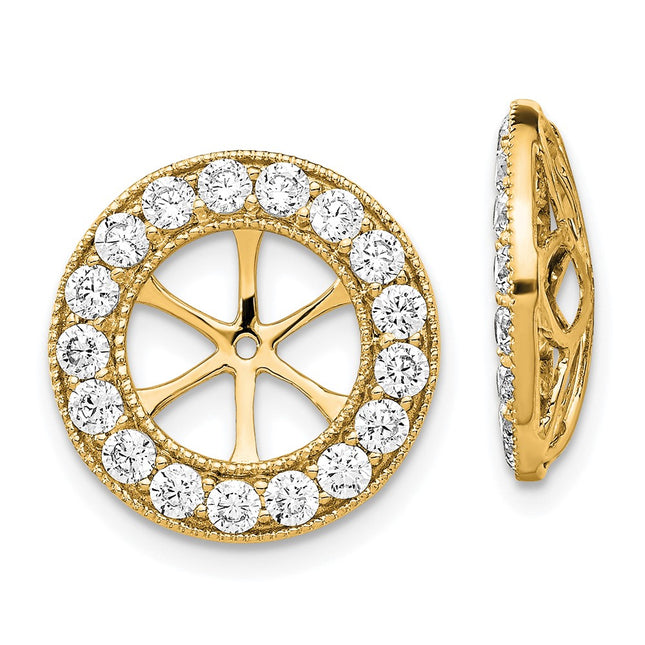 14k Yellow Gold Earrings Style EJM5300 - Classique Jewelry Inc.