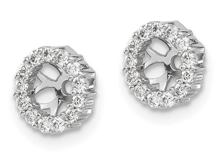 14k White Gold Earrings Style EJM5303 - Classique Jewelry Inc.
