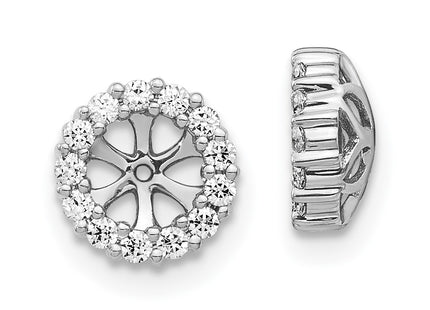 14k White Gold Earrings Style EJM5303 - Classique Jewelry Inc.