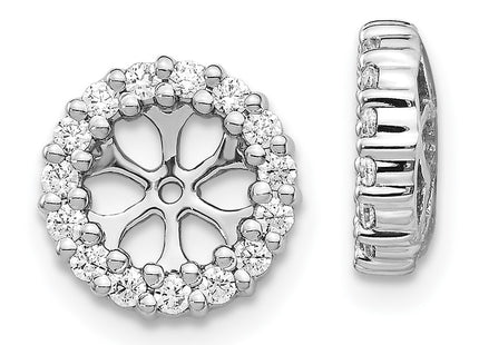 14k White Gold Earrings Style EJM5303 - Classique Jewelry Inc.