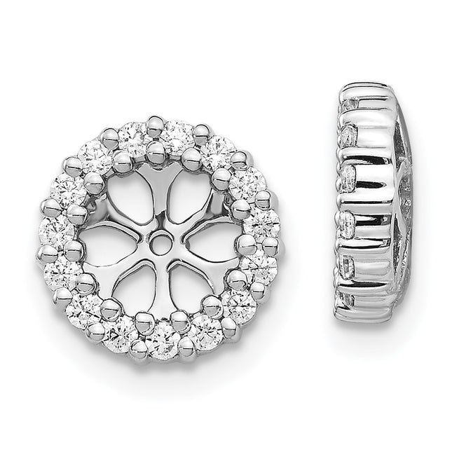 14k White Gold Earrings Style EJM5303 - Classique Jewelry Inc.