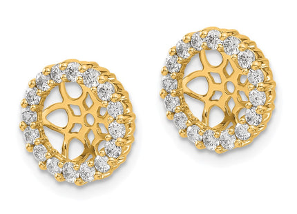 14k Yellow Gold Earrings Style EJM5304 - Classique Jewelry Inc.