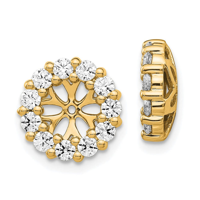 14k Yellow Gold Earrings Style EJM5305 - Classique Jewelry Inc.