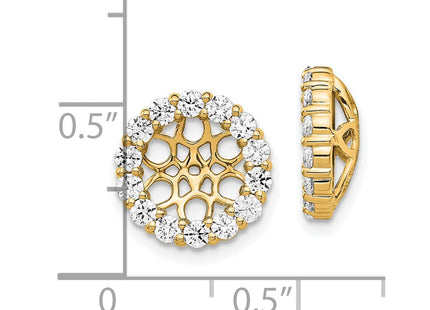 14k Yellow Gold Earrings Style EJM5309 - Classique Jewelry Inc.