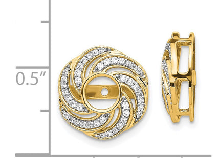 14k Yellow Gold Earrings Style EJM5326 - Classique Jewelry Inc.