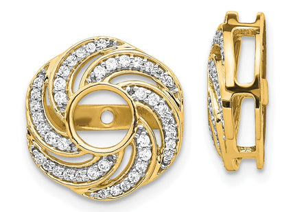 14k Yellow Gold Earrings Style EJM5326 - Classique Jewelry Inc.