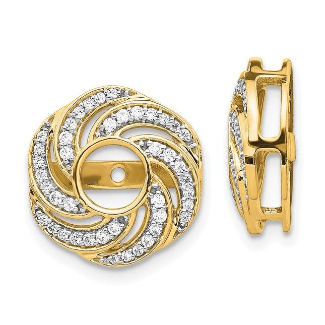 14k Yellow Gold Earrings Style EJM5326 - Classique Jewelry Inc.