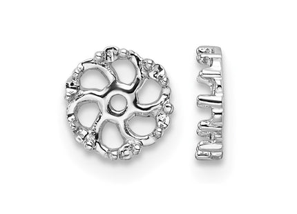 14K white gold diamond earrings